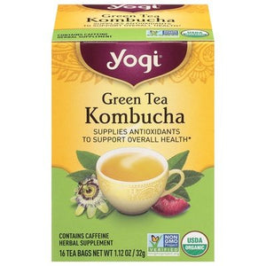 Yogi Green Tea Kombucha Tea Bags 6/16 BAG [UNFI #355362] [ebt]