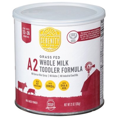 Serenity Kids Toddler Formula Whole Milk Milk-Based Powder Grass Fed 21 OZ [UNFI #2807378] [ebt]