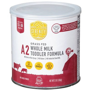 Serenity Kids Toddler Formula Whole Milk Milk-Based Powder Grass Fed 21 OZ [UNFI #2807378] [ebt]