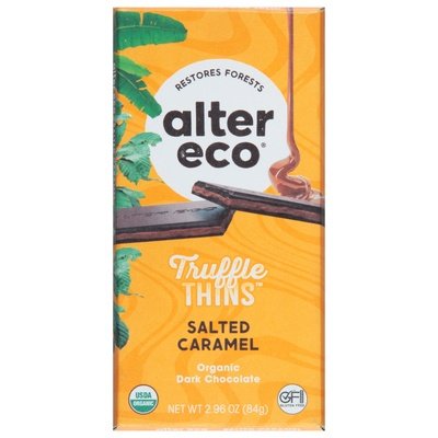 Alter Eco Chocolate Dark Organic Salted Caramel 12/2.96 OZ [UNFI #2801652] [ebt] T