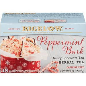 Bigelow Peppermint Bark Herbal Tea Bags 6/18 BAG [UNFI #2418523] [ebt]