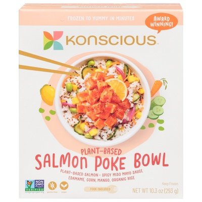 Konscious Salmon Poke Bowl Vegan 8/10.3 OZ [UNFI  #2973592]