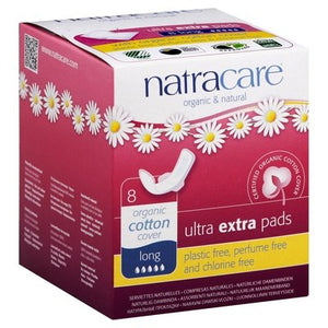 Natracare Pads Ultra Extra Long 8 CT [UNFI #1600089] T