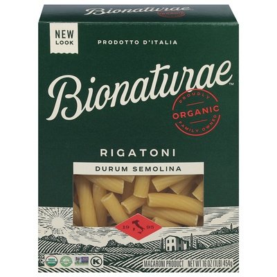 Bionaturae Rigatoni Organic 12/16 OZ [UNFI #530840] [ebt]