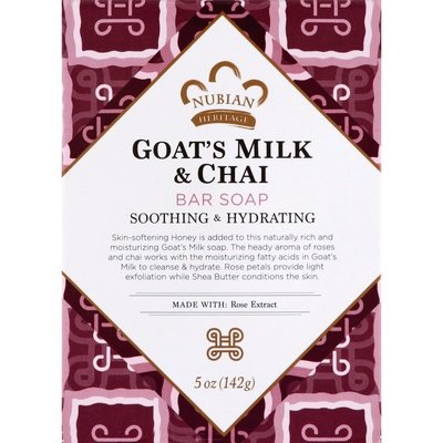 Nubian Heritage Soap Goats Milk & Chai 5 OZ [UNFI #0566828] T