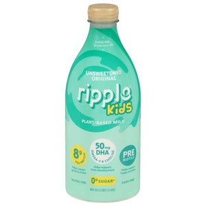 Ripple Milk Plant-Based Unsweetened Original Kids 6/48 OZ [UNFI #2964211] [ebt] T