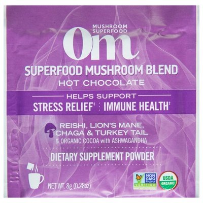 Om Superfood Mushroom Blend Hot Chocolate Powder 10/.21 OZ [UNFI #2552453] T