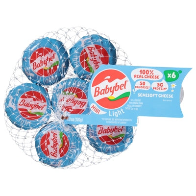 Babybel Semisoft Cheese Light Mini 12/4.2 OZ [UNFI #2929024] [ebt]