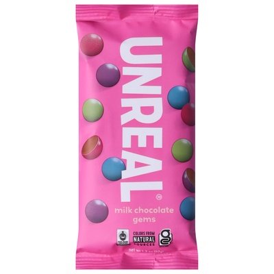 Unreal Gems Milk Chocolate 12/1.3 OZ [UNFI #2362150] [ebt] T