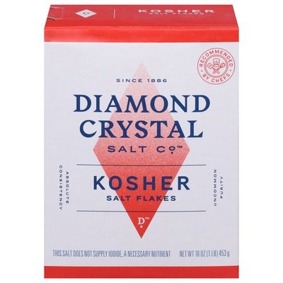 Diamond Crystal Salt Flakes Kosher 12/1 LB [UNFI #2964559] [ebt]