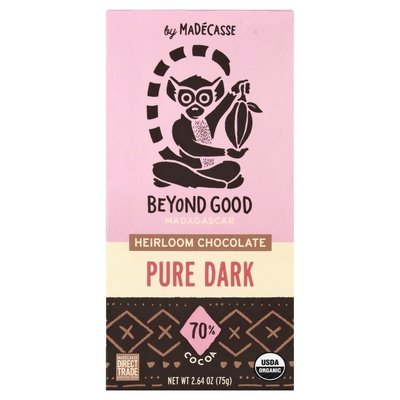 Beyond Good Chocolate Heirloom Pure Dark Madagascar 70% Cocoa 12/2.64 OZ [UNFI #2642189] [ebt] T