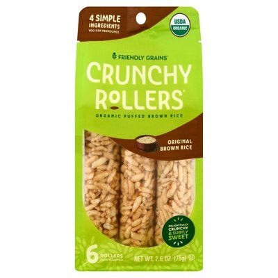 Crunchy Rice Rollers Crunchy Rollers Original Brown Rice 8/2.6 OZ [UNFI #2303899] [ebt]