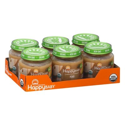 Happy Baby Pears Organics Stage 1 6/4 OZ [UNFI #2473668] [ebt]