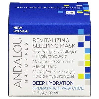 Andalou Naturals Sleeping Mask Revitalizing Deep Hydration 1.7 OZ [UNFI #2790780] T