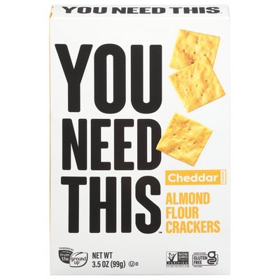 You Need This Almond Flour Crackers Cheddar Flavor 6/3.5 OZ [UNFI #2944122] [ebt]