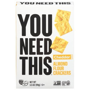You Need This Almond Flour Crackers Cheddar Flavor 6/3.5 OZ [UNFI #2944122] [ebt]