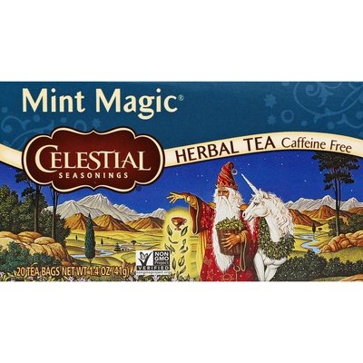 Celestial Seasonings Herbal Tea Caffeine Free Mint Magic 6/20 BAG [UNFI #630657] [ebt]