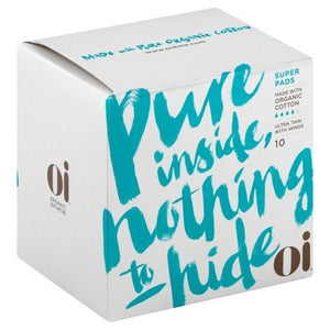 Organic Initiative Corp Super Ultra Thin Pads w/Wings 10 CT [UNFI #2604841] T