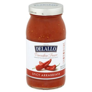 Delallo Sauce Spicy Arrabbiata Pomodoro Fresco 6/25.25OZ [UNFI #1173657] [ebt]