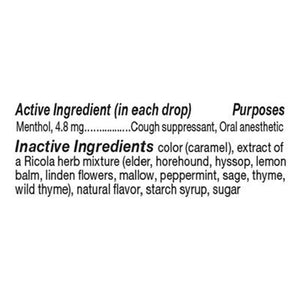 Ricola Cough Drops Original Herb 12/21 PC [UNFI #2885770] [ebt] T