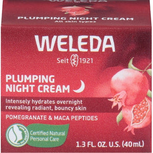 Weleda Night Cream Plumping Pomegranate & Maca Peptides 1/1.3 oz [UNFI-CARLISLE #3031572] T