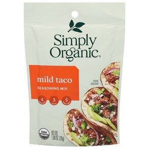 Simply Organic Seasoning Mix Mild Taco 12/1 OZ [UNFI #1821180] [ebt]