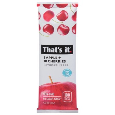 Thats It Fruit Bar Apple + Cherries 12/1.2 OZ [UNFI #1138130] [ebt]