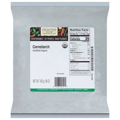 Frontier Nat Prod Co-Op Cornstarch 1 Lb [UNFI #0546499] [ebt]