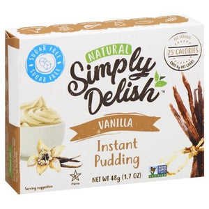 Simply Delish Instant Pudding Vanilla Natural 6/1.7 OZ [UNFI #1704279] [ebt]