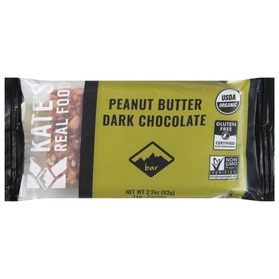 Kates Real Food Bar Peanut Butter Dark Chocolate 12/2.2 OZ [UNFI #2337962] [ebt]