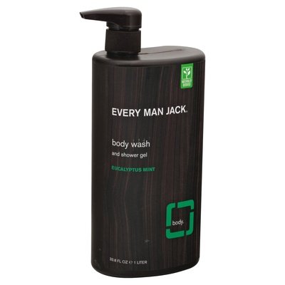 Every Man Jack Body Wash and Shower Gel Eucalyptus Mint 33.8 OZ [UNFI #2288496] T