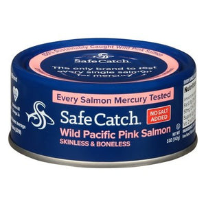 Safe Catch Pink Salmon Wild Pacific Skinless & Boneless 6/5 OZ [UNFI #2257467] [ebt]
