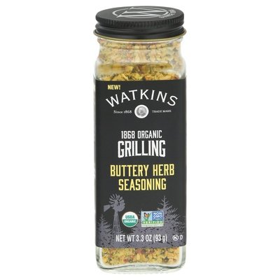 Watkins Seasoning Buttery Herb Organic Grilling 3/3.3 OZ [UNFI #2828036] [ebt]