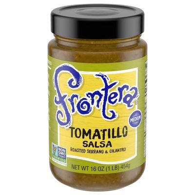 Frontera Tomatillo Salsa Roasted Serrano & Cilantro Medium 6/16 OZ [UNFI #0568790] [ebt]