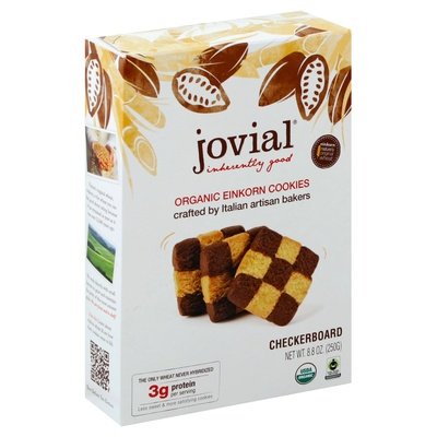 Jovial Cookies Organic Einkorn Checkerboard 12/8.8 OZ [UNFI #0741363] [ebt]