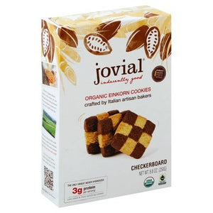 Jovial Cookies Organic Einkorn Checkerboard 12/8.8 OZ [UNFI #0741363] [ebt]