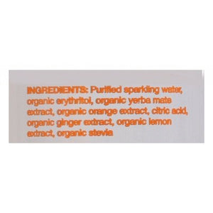 Clean Cause Yerba Mate Orange Ginger Sparkling 12/16 OZ [UNFI #2566602] [ebt] T