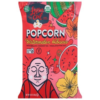 Lesser Evil Popcorn Watermelon Hibiscus 12/5 OZ [UNFI #2831428] [ebt]