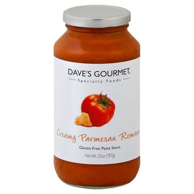 Daves Gourmet Pasta Sauce Gluten-Free Creamy Parmesan Romano 6/25 OZ [UNFI #1976679] [ebt]