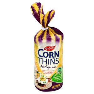 Real Foods Corn Thins Multigrain 6/5.3 OZ [UNFI #1014091] [ebt]