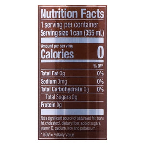 Zevia Soda Zero Sugar Ginger Root Beer 12/12 OZ [UNFI #2819258] [ebt] T