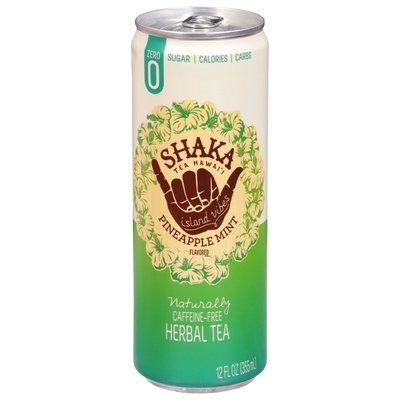 Shaka Tea Herbal Tea Caffeine-Free Pineapple Mint Flavored 12/12 OZ [UNFI #2976876] [ebt]