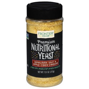 Frontier Nat Prod Co-Op Nutritional Yeast Himalayan Salt & Apple Cider Vinegar Premium 7.51 OZ [UNFI #2607521] [ebt]