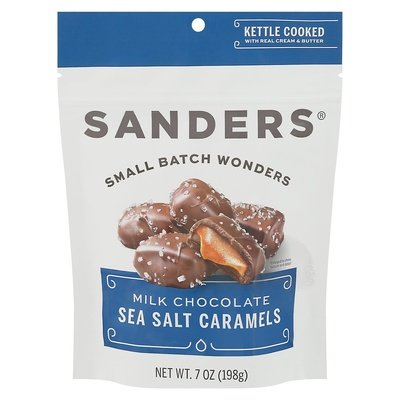 Sanders Sea Salt Caramels Milk Chocolate 6/7 OZ [UNFI #2651933] [ebt] T