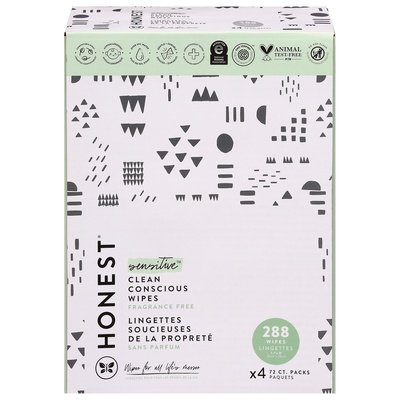 The Honest Co Wipes Clean Conscious 288 CT [UNFI #2449114] T
