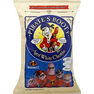 Pirates Booty Rice And Corn Puffs Baked Aged White Cheddar 6/10 OZ [UNFI #0205112] [ebt]