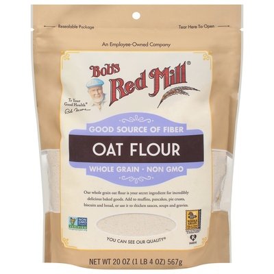 Bobs Red Mill Oat Flour Whole Grain 4/20 OZ [UNFI #2596278] [ebt]