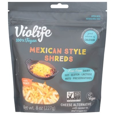 Violife Cheese Alternative Mexican Style Shreds 8/8 OZ [UNFI #2801785] [ebt]