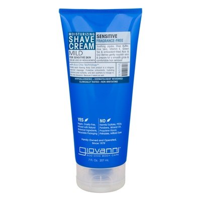 Giovanni Shave Cream Moisturizing Mild Sensitive 7 OZ [UNFI #0917526] T