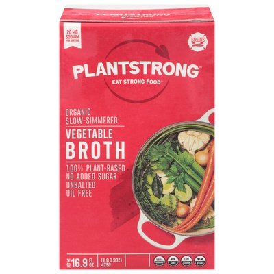 Plantstrong Broth Organic Vegetable Slow-Simmered 6/16.9 OZ [UNFI #2762318] [ebt]